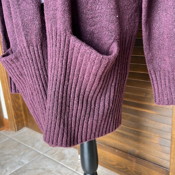 Moondance Wine Cardigan Sweater With Pockets Size L - Picture 3 of 7